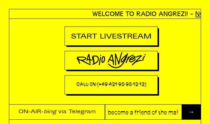 Radio Angrezi website